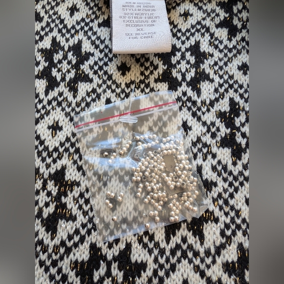 NWOT Soft Surroundings Embellished Open Drape Cardigan Knit Sweater (Size XL) - Picture 3 of 9